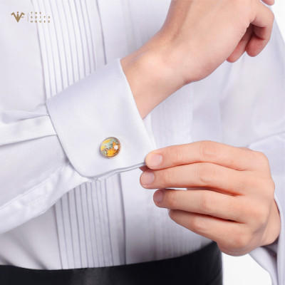 ÁO SƠ MI TRẮNG TUXEDO, KHUY ẨN, CỔ TAY CUFFLINK, CHẤT LIỆU BAMBOO CAO CẤP, THƯƠNG HIỆU THE SUITS HOUSE
