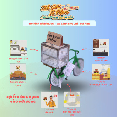 MÔ HÌNH SÀI GÒNTÍ HON - XE BÁNH BAO CHỈ - HR16