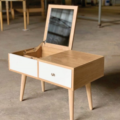 BÀN TRANG ĐIỂM MINI - BÀN TRANG ĐIỂM NGỒI BỆT GỖ CAO CẤP LÕI XANH KHÁNG ẨM