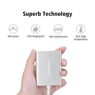 Ugreen UG4022940229TK 80CM Cáp chuyển USB 3.0 sang HDMI cao cấp - HÀNG CHÍNH HÃNG