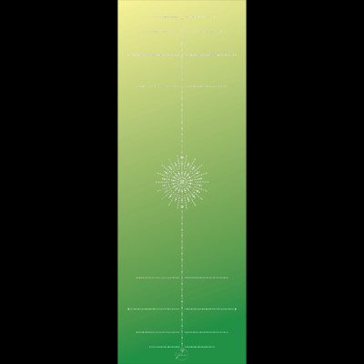 Thảm tập yoga chính hãng Yvonne, Pole Star Green (TẶNG KÈM 3 PHẦN QUÀ) dày 6mm bề mặt nhám, siêu bám, chống trơn trượt, thấm hút mồ hôi, càng nhiều mồ hôi càng bám, dễ vệ sinh, bề đẹp, sang trọng