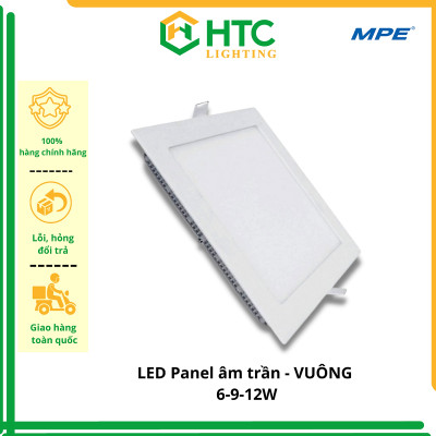 Đèn Led Panel Âm trần vuông 15-18-24W (Seri SPL) - Thương hiệu MPE
