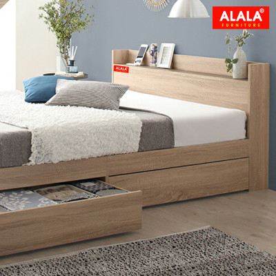 Giường ngủ ALALA37 cao cấp/ Miễn phí vận chuyển và lắp đặt/ Đổi trả 30 ngày/ Sản phẩm được bảo hành 5 năm từ thương hiệu ALALA/ Chịu lực 700kg