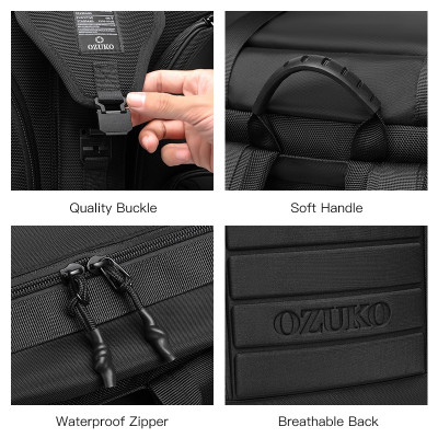 Balo Thể Thao OZUKO Cỡ Lớn Chống Thấm Nước Thời Trang Cho Nam
