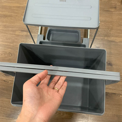 Thùng rác âm tủ bếp nhấn mở tự động cam kết chính hãng Grob