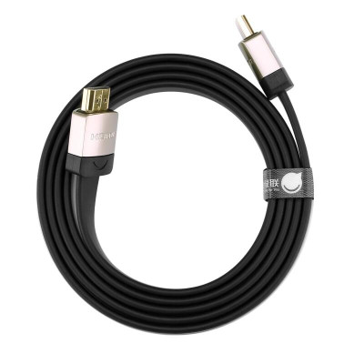 Ugreen UG10261HD123TK 2M màu Đen Cáp tín hiệu HDMI chuẩn 2.0 cáp dẹt đầu bọc hợp kim - HÀNG CHÍNH HÃNG