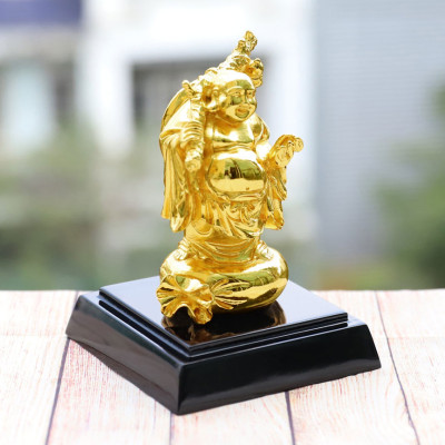 Tượng Đức Phật Di Lặc đứng mạ vàng  - Quà tặng cho bạn bè, đối tác, người thân, những người thích về phật pháp.