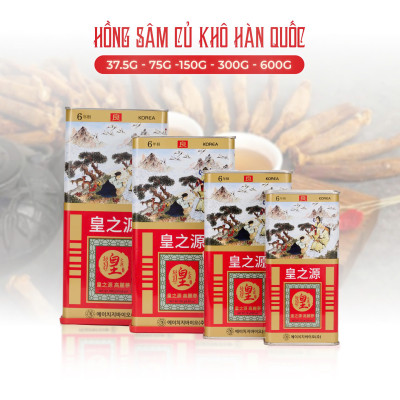 Hồng sâm củ khô 150g Hg Bio - quà tặng sang trọng chất lượng
