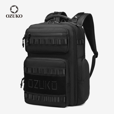Ozuko Ba Lô Dung Tích Lớn Nam Nhiều Túi Chống Thấm Nước Du Lịch Ngoài Trời Chống Trộm Khóa Ba Lô
