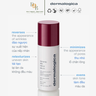 DERMALOGICA Retinol 3.5% DYNAMIC SKIN RETINOL SERUM hỗ trợ trẻ hoá, làm mới làn da