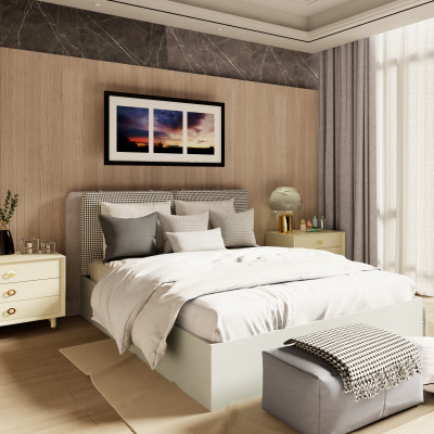 [Happy Home Furniture] MOLLY , Giường ngủ 2 ngăn kéo GNG_106, GNG_107, GNG_108, GNG_109