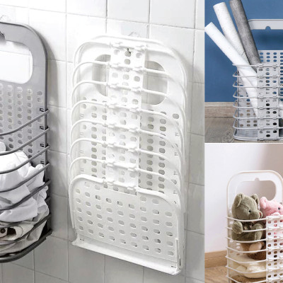 Giỏ đựng đồ gấp gọn thông minh Việt Nhật tặng móc dính, giỏ treo tường đựng quần áo đồ dùng nhà tắm - HÀNG VIỆT NAM