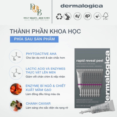 Peel da tại nhà RAPID REVEAL PEEL của Dermalogica - Dolly Beauty