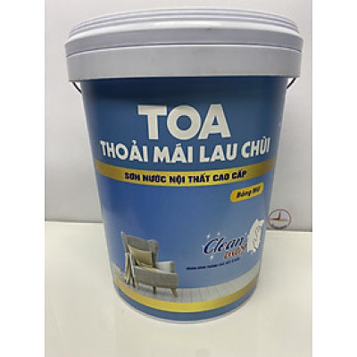 Sơn nước Toa thoải mái lau chùi nội thất NHIỀU MÀU _18L
