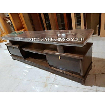 Kệ tivi gỗ sồi sơn 2 màu