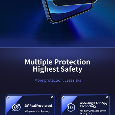 Miếng Dán Cường Lực Mipow Kingbull Chống Nhìn Trộm Premium HD (2.7D) iPhone 13 Mini / iPhone 13/ iPhone 13 Pro/ iPhone 13 ProMax_ Hàng Chính Hãng