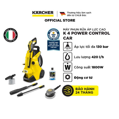 Máy phun rửa áp lực cao Karcher K 4 Power Control Car động cơ từ