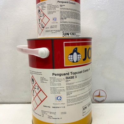 Sơn Epoxy Jotun Penguard Topcoat base 3 màu xanh - Green 7075 _5L/bộ