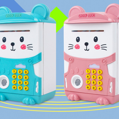 Két Sắt Mini Có Vân Tay Hình Mèo Dễ Thương Cho Bé / Két Sắt Có Khe Nuốt Tiền Tự Động Hiện Đại - PaKaSa - Hàng Chính Hãng 