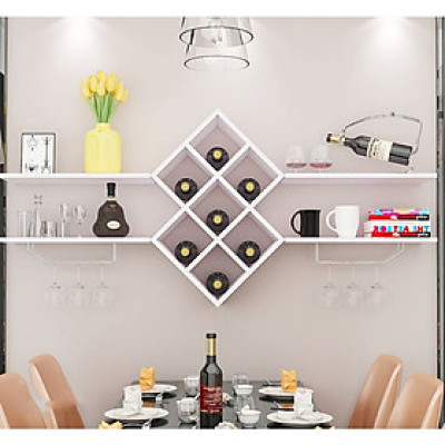 kệ phòng khách treo tường gp26 - trắng 