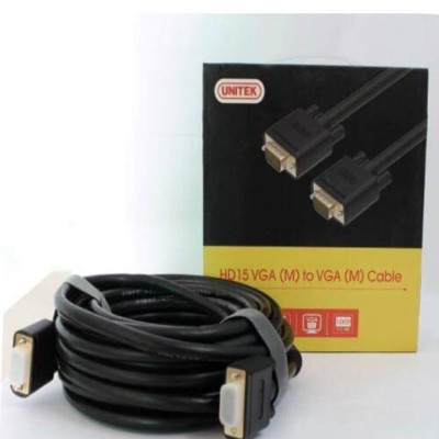 Cáp VGA Ra VGA 15m Unitek Y-C507G - Cáp Máy Chiếu hàng Chính Hãng