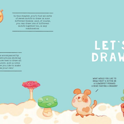 Sách - Sweet Drawing - Learn to draw more than 150 adorable things by Olga Ortiz (UK edition, Paperback)