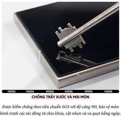 Kính cường Lực Hoda 0.21mm cho Samsung Galaxy S25Ultra / S24 Ultra - Độ trong 4K Full Màn Hình 9H Chống Xước Bẩn Nano - Hàng chính hãng