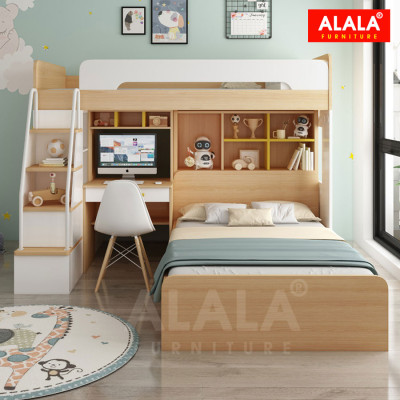Giường tầng ALALA166 đa năng/ Miễn phí vận chuyển và lắp đặt/ Đổi trả 30 ngày/ Sản phẩm được bảo hành 5 năm từ thương hiệu ALALA/ Chịu lực 700kg