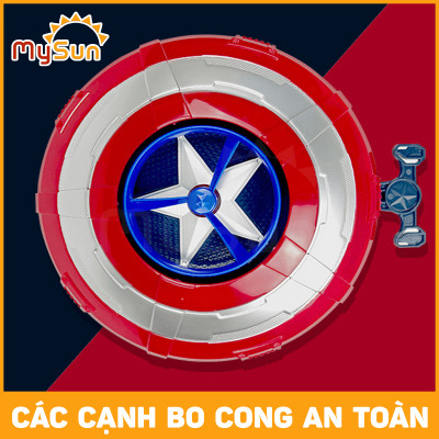 Khiên Captain America đội trưởng Mỹ đồ chơi cho trẻ em khiêng anh hùng siêu nhân chong chóng quay