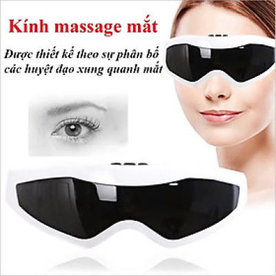 Kính Massage Mắt Cao Cấp Thư Giãn  – 9 Chế Độ Rung, Làm Dịu Mắt, Xóa Bọng Mắt & Quầng Thâm