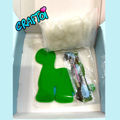 KIM NHỰA Bộ Thủ Công Trẻ Tự Làm Thú Bông 5+ DINOSAUR JOEY Craftoi Felt Sewing toy prepunched holes plastic needle