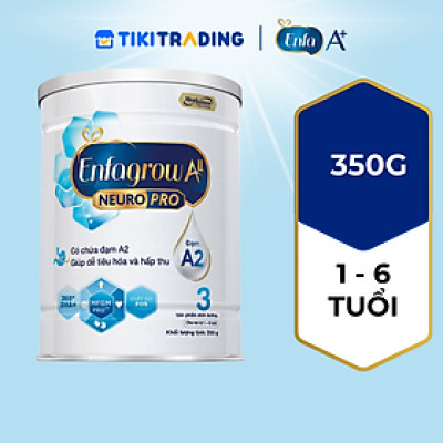 Sữa bột Enfagrow A2 Neuropro 3 dành cho trẻ từ 1 - 6 tuổi – 350g