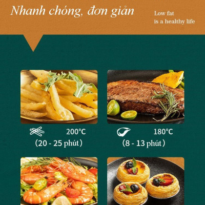 Nồi Chiên Không Dầu ABG Dung Tích 5L Công Suất Lớn 1350W Thiết Kế Sang Trọng, Chất Lượng, An Toàn Khi Sử Dụng, Bảo Vệ Sức Khỏe Cho Bạn Và Gia Đình – Hàng Chính Hãng