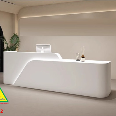 Bàn thu ngân, bàn lễ tân, bàn tính tiền bằng gỗ MDF QTT512- NỘI THẤT LẮP RÁP VIENDONGADV