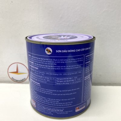 Sơn dầu cao cấp TOA Con Vịt màu đen MD 999 _ 800 ml