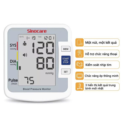 Máy Đo Huyếjt Áp Sinocare Bắp Tay – Hướng Dẫn Sử Dụng Bằng Giọng Nói Tiếng Việt, đèn ngủ