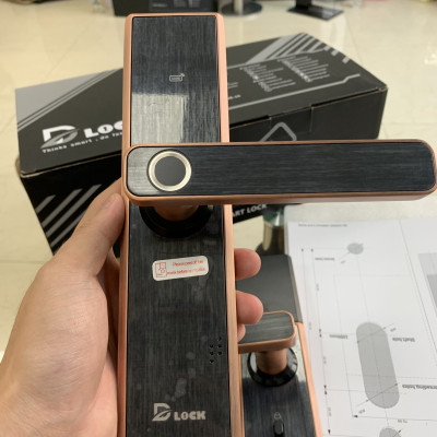 Khóa cửa vân tay thông minh điện tử cao cấp dùng app cửa nhôm, cửa gỗ, cửa lõi thép chống nước, Khóa Smart Lock bảo hành 30 tháng Chính Hãng DILLOCK DL835