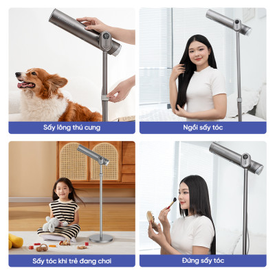 MÁY SẤY TÓC ĐỨNG VIETNAMROBOVAC A4D - HÀNG CHÍNH HÃNG BH 12 THÁNG