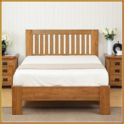 Giường ngủ gỗ sồi Tundo nệm 1m x 2m