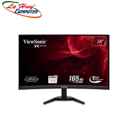 Màn hình cong ViewSonic VX2468-PC-MHD 24" VA 165Hz FreeSync chuyên game Hàng chính hãng 