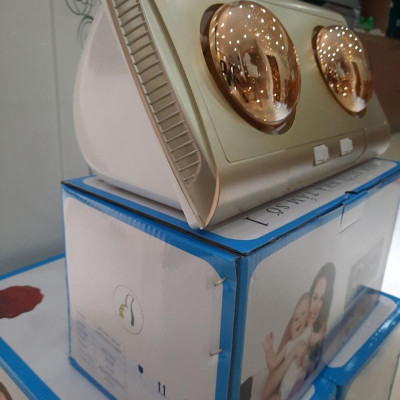 Đèn Sưởi Nhà Tắm ABG  CH-C2D 2 Bóng Sưởi, Mỗi Bóng Công Suất 275W, Phù Hợp Với Phòng Tắm Rộng Từ 2-3 Mét Vuông - Hàng Chính Hãng