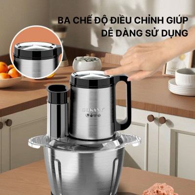 Máy xay đa năng 6in1 SOKANY SK-06019 dung tích 3L tích hợp xay, ép, cắt, thái vô cùng tiện lợi - HÀNG CHÍNH HÃNG