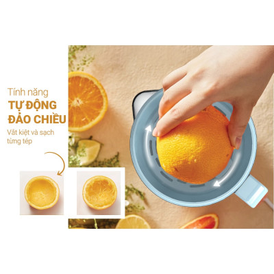 Máy vắt cam SUNHOUSE SHD5511+ tặng dao làm bếp màu đen - Hàng nhập khẩu