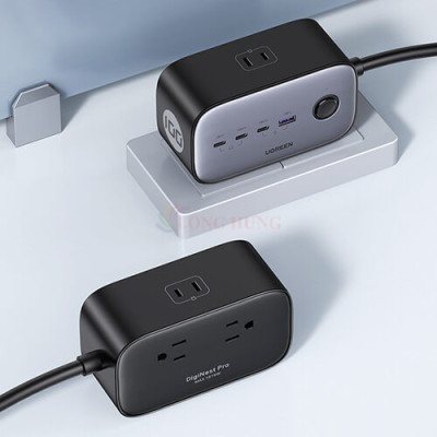 Sạc đa cổng Ugreen Diginest Pro 3AC 1USB 3Type-C 100W QC 4+ PD 3.0 CD270 - Hàng chính hãng