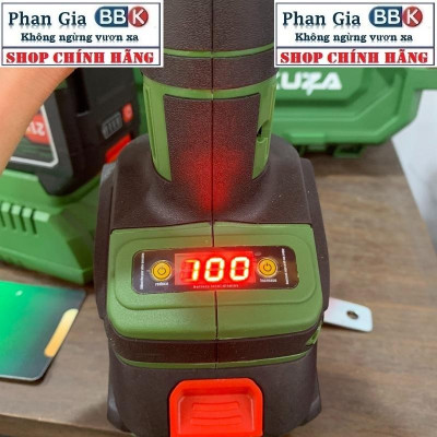 Máy Mài Pin AKUZA 01BL Cao cấp - Không chổi than có chỉnh lực điện tử, Pin 15 cell x2 - Bảo hành chính hãƞg
