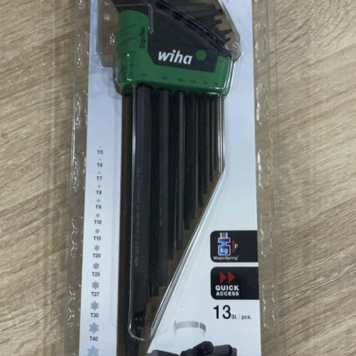 Bộ lục giác đầu sao 13 chi tiết Wiha 43848