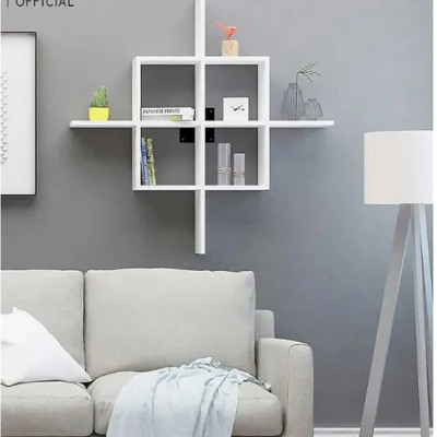 Kệ Gỗ Trang Trí Treo Tường Phá Cách Tundo CTKT505 KT 79x79x19.6cm