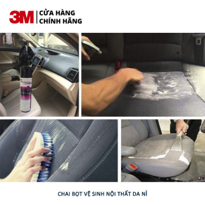 Dung dịch bọt vệ sinh làm sạch nội thất Ô tô Da - Nỉ  3M  290g