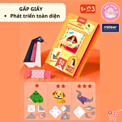 Đồ Chơi Gấp Giấy Thủ Công Origami Mideer - Cho Bé Từ 3 Tuổi Luyện Tay Khéo Léo