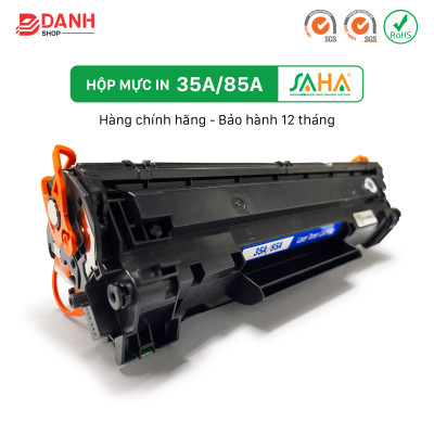 Hộp mực in SAHA 35A/36A/85A cho máy in HP, Canon - Hàng chính hãng